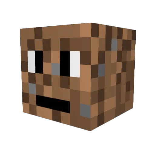 _Territ_ Minecraft avatar head, 3D render