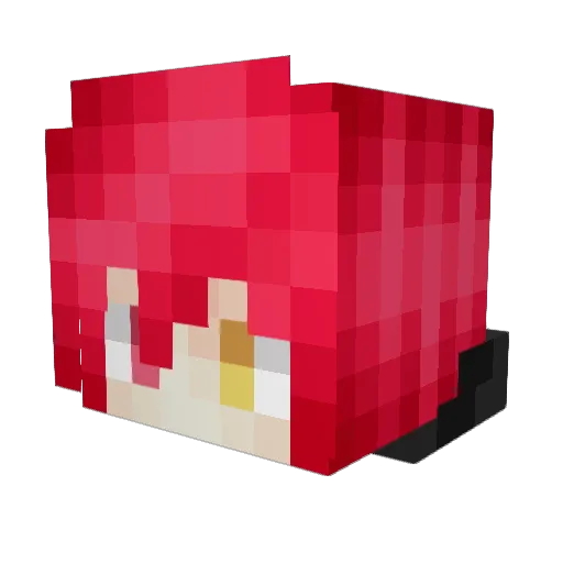_Tetsuya_Kuroko_ Minecraft avatar head, 3D render