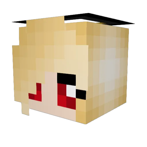 _TeufelsKatze_ Minecraft avatar head, 3D render