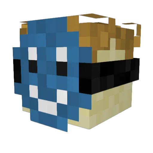 _Teurastaja_ Minecraft avatar head, 3D render