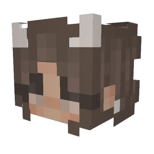 _Th0tPatrol_ Minecraft avatar head, 3D render