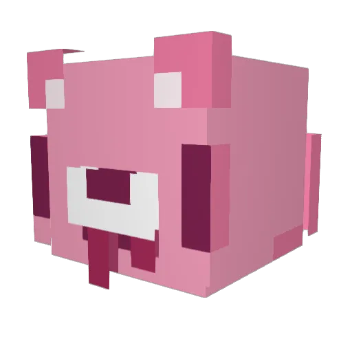 _Th13f Minecraft avatar head, 3D render