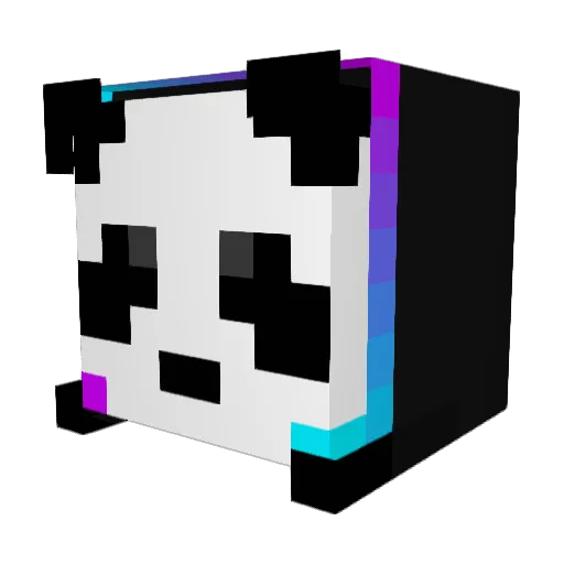 _ThatFatPanda_ Minecraft avatar head, 3D render