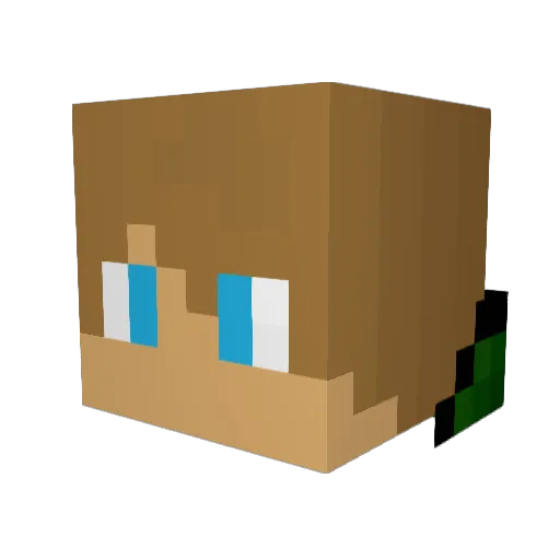 _TheBeagle_ Minecraft avatar head, 3D render