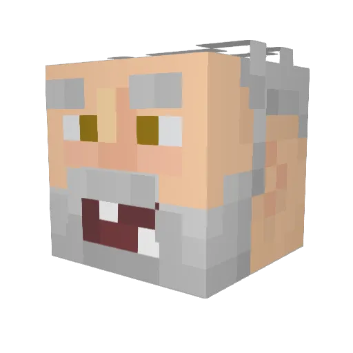 _TheCrazyPanda_ Minecraft avatar head, 3D render