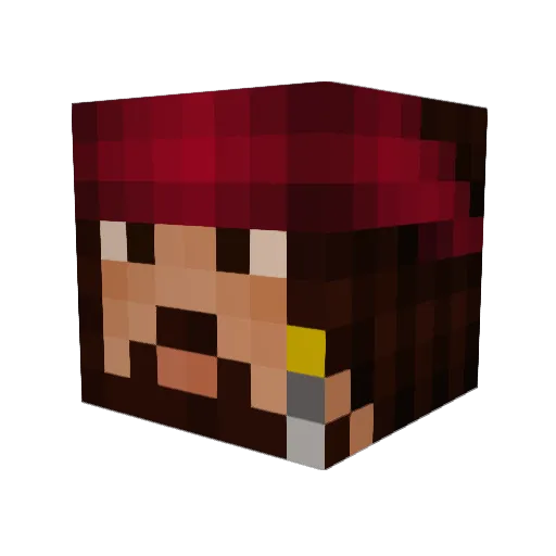 _TheDanilo_ Minecraft avatar head, 3D render