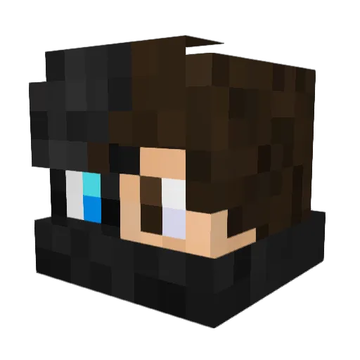 _TheHeroMN_ Minecraft avatar head, 3D render