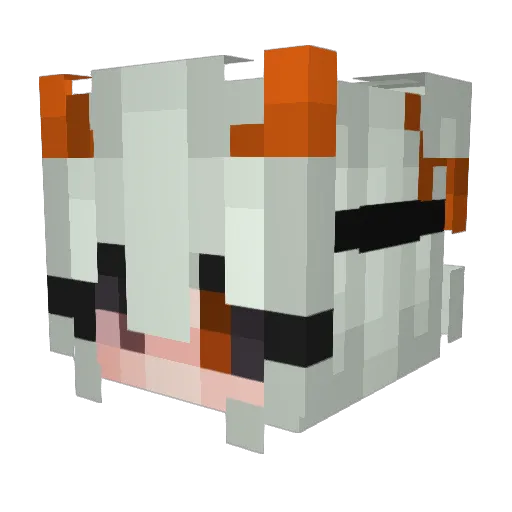_TheKibby_ Minecraft avatar head, 3D render