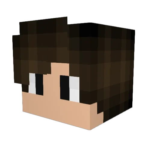 _TheKingsMan_ Minecraft avatar head, 3D render