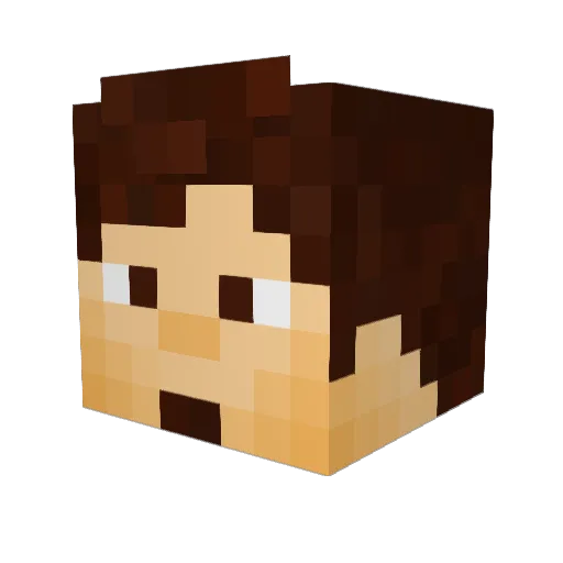 _TheKoiFish_ Minecraft avatar head, 3D render