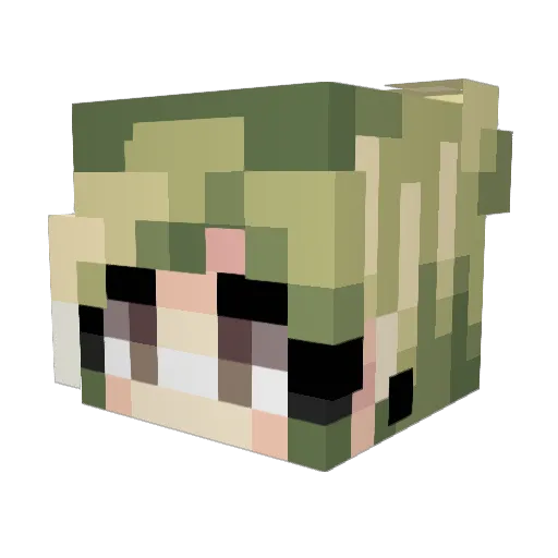 _TheLost_Soul Minecraft avatar head, 3D render