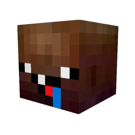 _TheLuckyMen_ Minecraft avatar head, 3D render