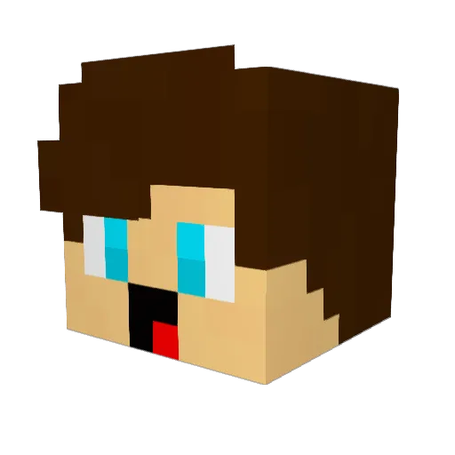 _TheLustikName_ Minecraft avatar head, 3D render