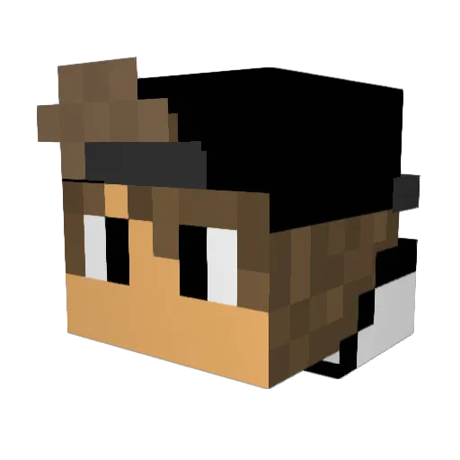 _TheMadMax_ Minecraft avatar head, 3D render