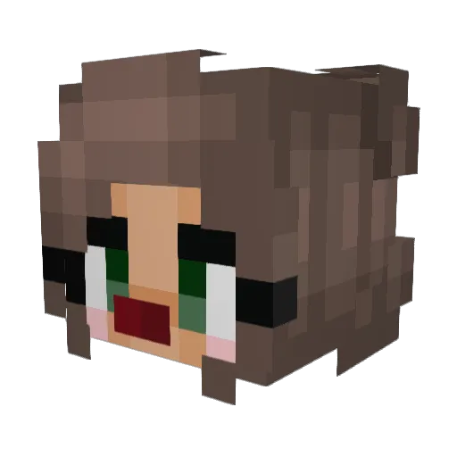 _TheOriginal Minecraft avatar head, 3D render