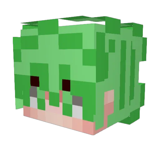 _TheRiox_ Minecraft avatar head, 3D render