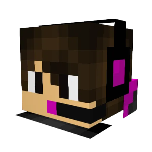 _TheWay_ Minecraft avatar head, 3D render