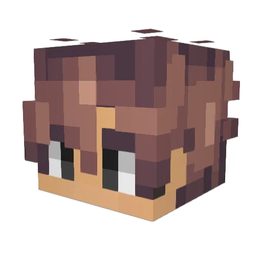 _TheZear_ Minecraft avatar head, 3D render