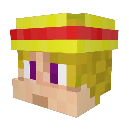 _The_Gamer_D_ Minecraft avatar head, 3D render