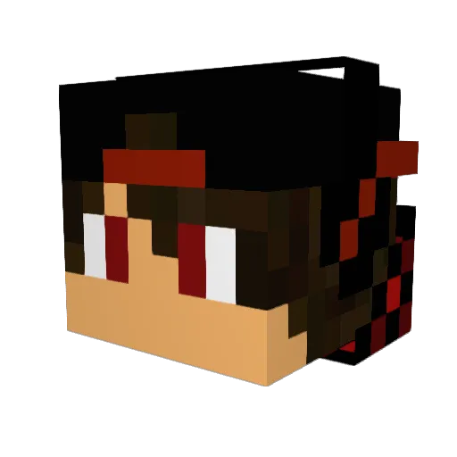 _The_Ghoost_ Minecraft avatar head, 3D render
