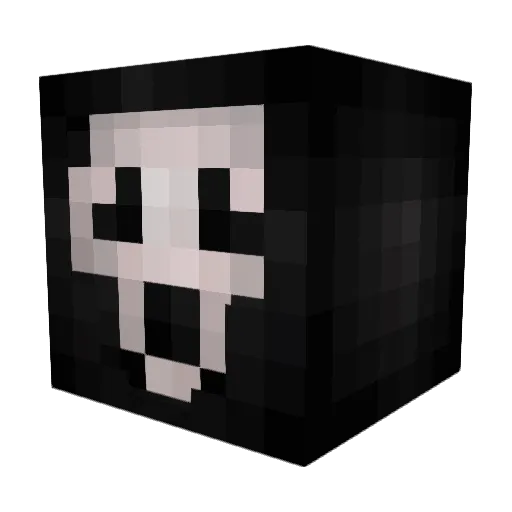 _The_GhostFace_ Minecraft avatar head, 3D render