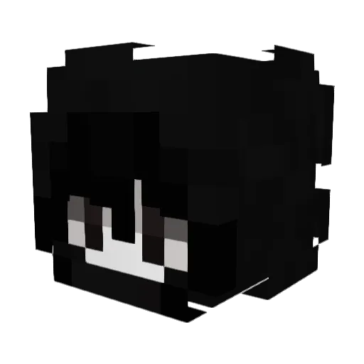 _The_Loner_ Minecraft avatar head, 3D render
