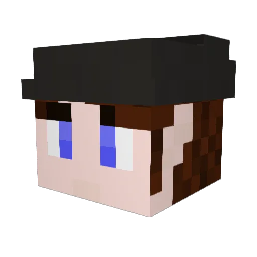 _The_Manager_ Minecraft avatar head, 3D render
