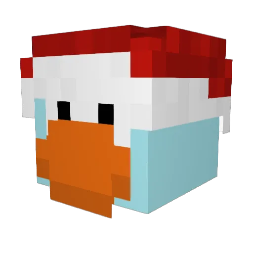 _The_O_ Minecraft avatar head, 3D render