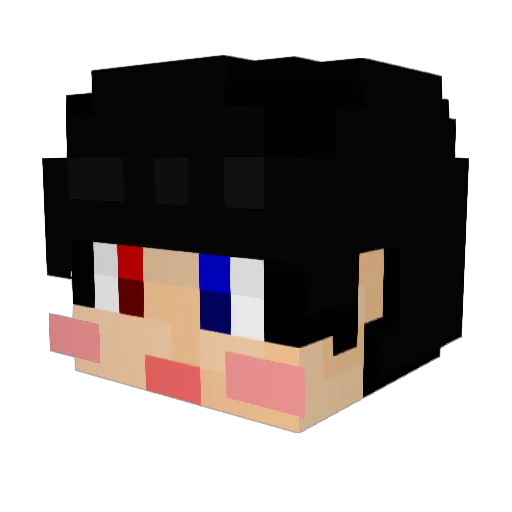 _Thekikko_ Minecraft avatar head, 3D render
