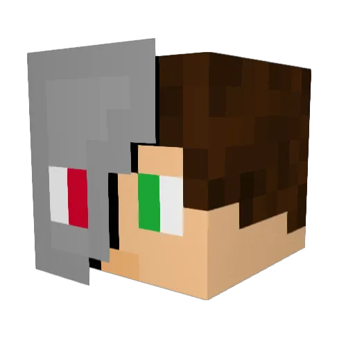 _Thijmen_058 Minecraft avatar head, 3D render