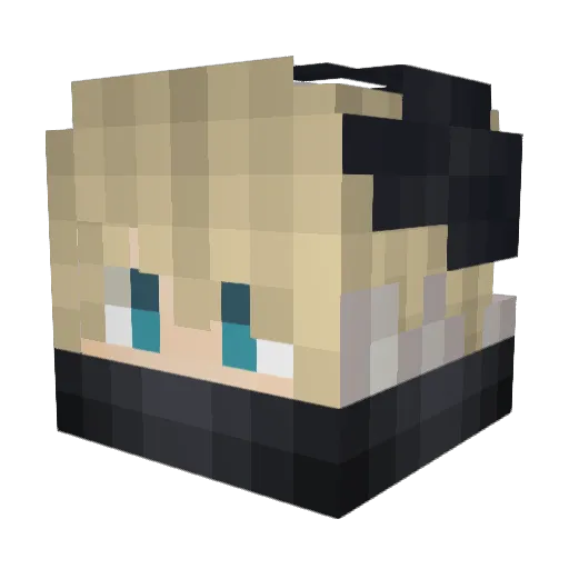 _Thommy Minecraft avatar head, 3D render