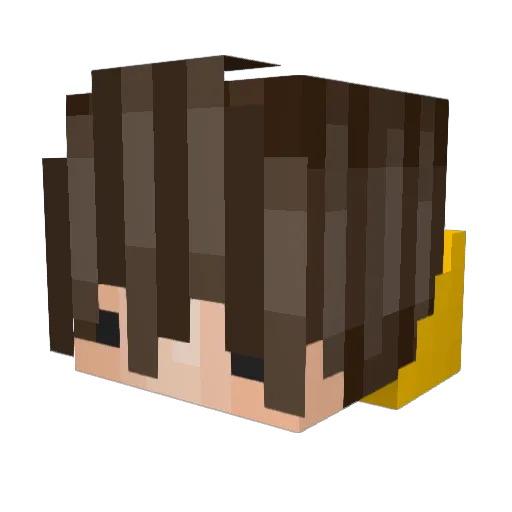 _Thotiana_ Minecraft avatar head, 3D render