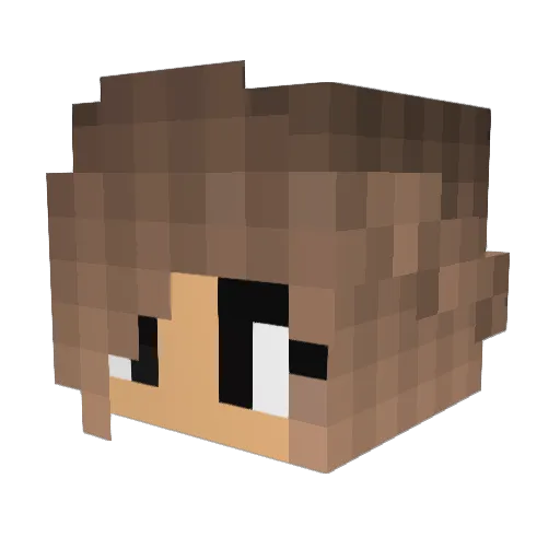 _Thrace Minecraft avatar head, 3D render