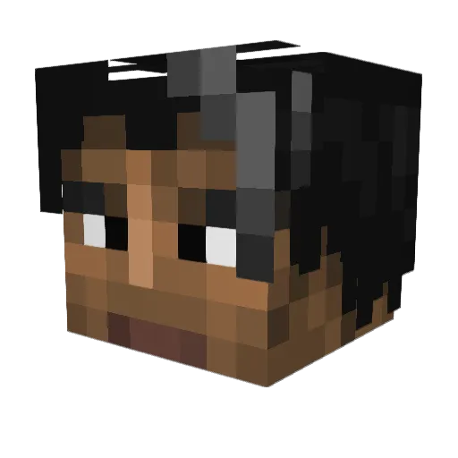 _Thrain_II Minecraft avatar head, 3D render
