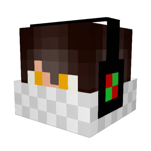 _Thyago_ Minecraft avatar head, 3D render