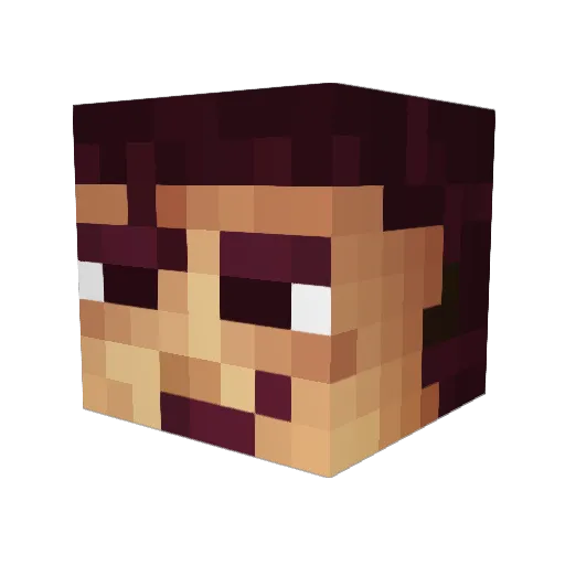 _TiNTi_ Minecraft avatar head, 3D render