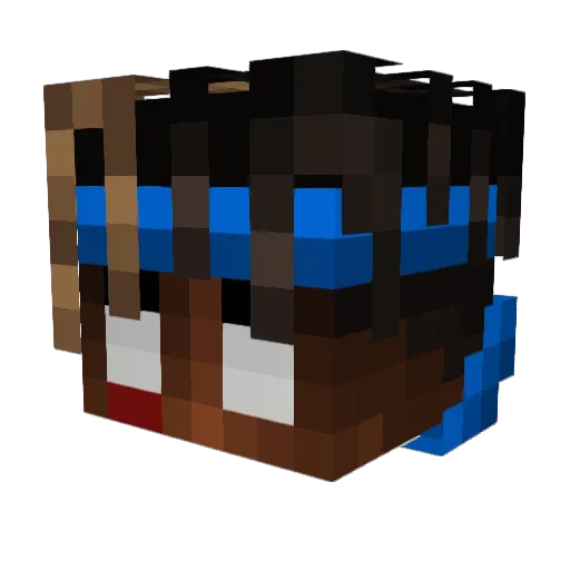 _Tiago11 Minecraft avatar head, 3D render