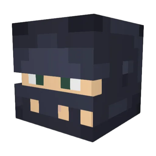 _Tibo_ Minecraft avatar head, 3D render