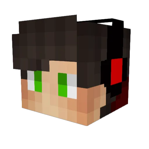 _Tico__ Minecraft avatar head, 3D render