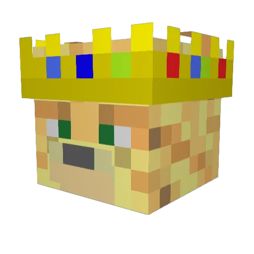 _Tigrik_ Minecraft avatar head, 3D render