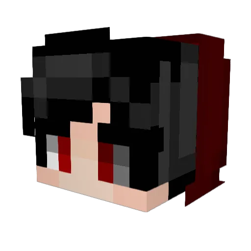 _Tikenai_ Minecraft avatar head, 3D render
