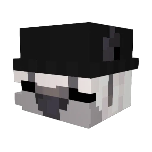 _Titan01_ Minecraft avatar head, 3D render