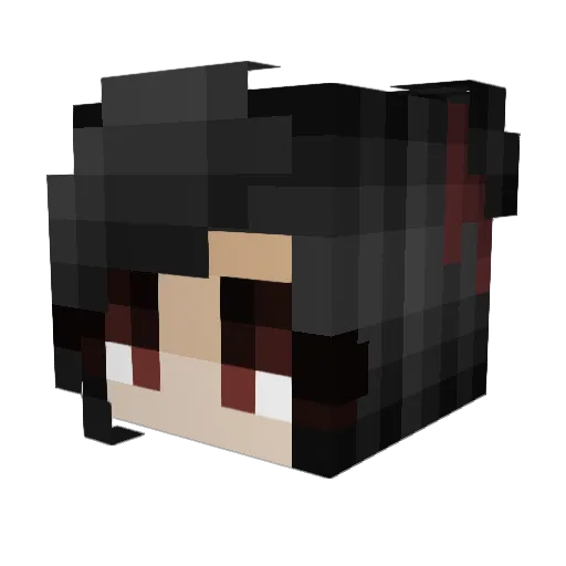 _Titanxv Minecraft avatar head, 3D render