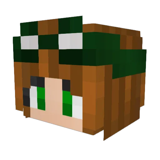 _Titanya_ Minecraft avatar head, 3D render