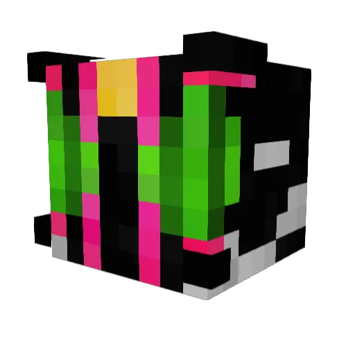 _TiwOG_ Minecraft avatar head, 3D render