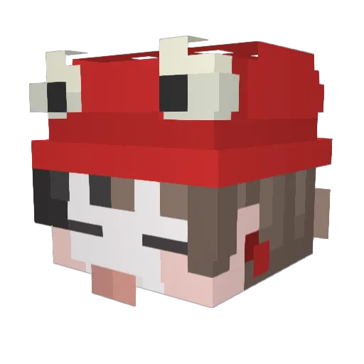 _Tlno_ Minecraft avatar head, 3D render