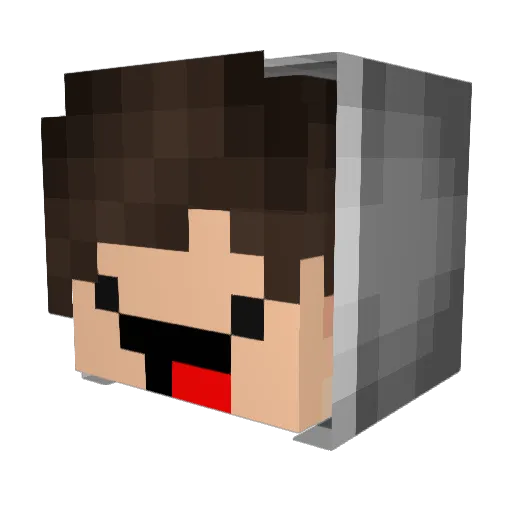 _ToZz_ Minecraft avatar head, 3D render