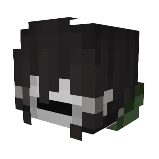 _Toh Minecraft avatar head, 3D render