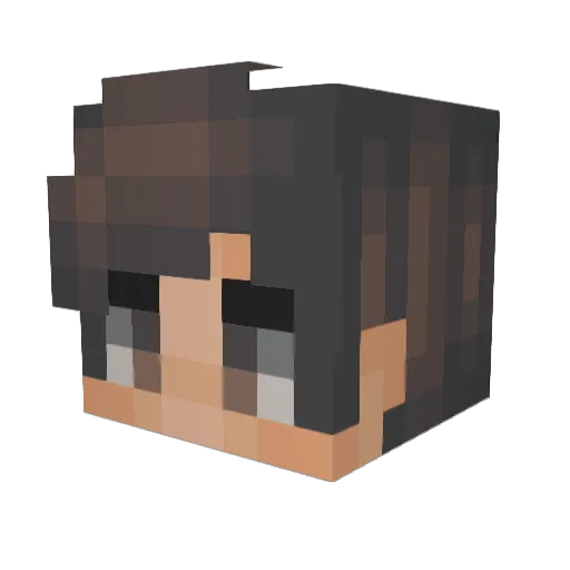 _Tolk_ Minecraft avatar head, 3D render