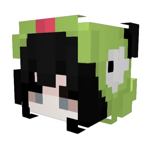 _Tomato_Soup_ Minecraft avatar head, 3D render